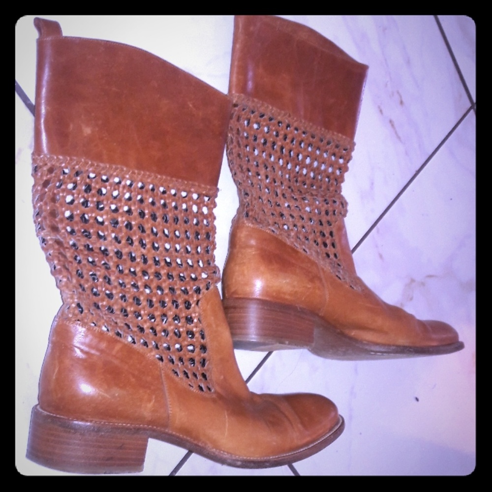 Sartore paris boots size 38.5 Brown pull on